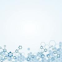 Abstract background substance and molecules vector