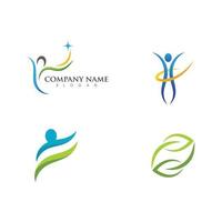 Human character logo sign vector