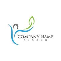 Human character logo sign vector