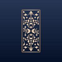 decorative elements border frame borders pattern islamic pattern files dxf Laser cut panel template cnc files - Jali design for graphic and CNC router vector