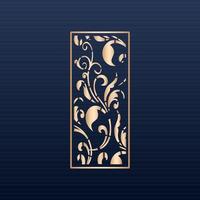 Laser cut ornamental panel templates set decorative lace borders patterns vector decorative elementsborder frame borders pattern islamic pattern files dxf Laser cut panel template cnc files