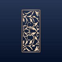 Laser cut ornamental panel templates set decorative lace borders patterns vector decorative elementsborder frame borders pattern islamic pattern files dxf Laser cut panel template cnc files