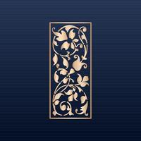 Laser cut ornamental panel templates set decorative lace borders patterns vector decorative elementsborder frame borders pattern islamic pattern files dxf Laser cut panel template cnc files