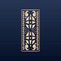 Laser cut ornamental panel templates set decorative lace borders patterns vector decorative elementsborder frame borders pattern islamic pattern files dxf Laser cut panel template cnc files