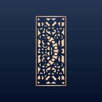 Laser cut ornamental panel templates set decorative lace borders patterns vector decorative elementsborder frame borders pattern islamic pattern files dxf Laser cut panel template cnc files