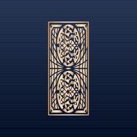 Laser cut ornamental panel templates set decorative lace borders patterns vector decorative elementsborder frame borders pattern islamic pattern files dxf Laser cut panel template cnc files