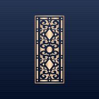 Laser cut ornamental panel templates set decorative lace borders patterns vector decorative elementsborder frame borders pattern islamic pattern files dxf Laser cut panel template cnc files