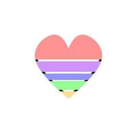Love icon design, simple icon with elegance concept vector