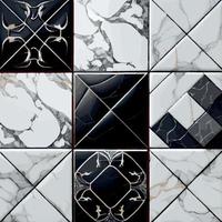 Set 9pcs light and dark marble tile texture, background template - Vector