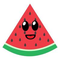 Cute water melon logo icon design vector