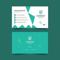 Creative clean business card template design. Name card design. Stationery vector design