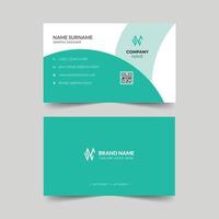 Creative clean business card template design. Name card design. Stationery vector design