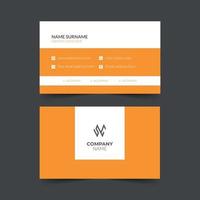 Creative clean business card template design. Name card design. Stationery vector design