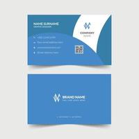 Creative clean business card template design. Name card design. Stationery vector design