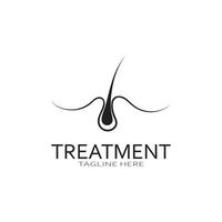 Hair treatment logo hair transplantation logo,removal logo vector image design illustration