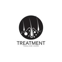 Hair treatment logo hair transplantation logo,removal logo vector image design illustration