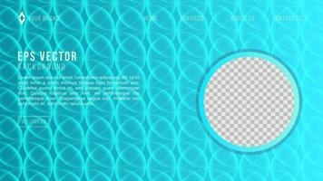 Green turquoise pattern background Dynamic shapes composition for landing page website vector