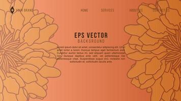 ilustraciones vectoriales concepto verduras sobre fondo naranja vector