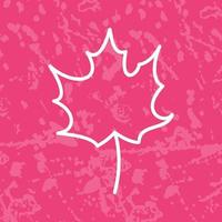 Autumn Leaf Vector Icon