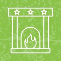 Fireplace Vector Icon