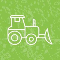 Industrial Tractor Vector Icon