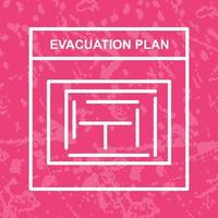 Evacuation Plan Vector Icon