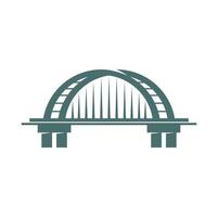 Bridge icon, city architecture element or symbol vector