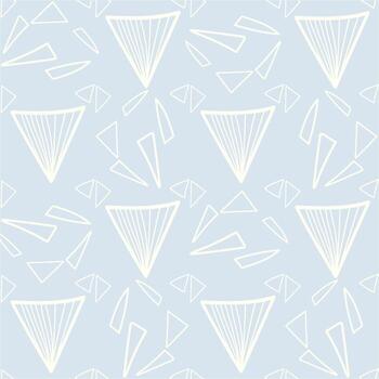 Minimalism seamless pattern, geometry doodle elements vector