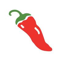 icono de aislamiento de chile de pimienta para el logotipo vector