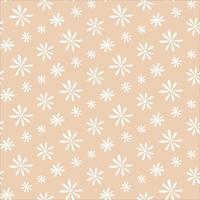 Seamless pattern with doodle daisy flower field. Simple design for surface and textile vector