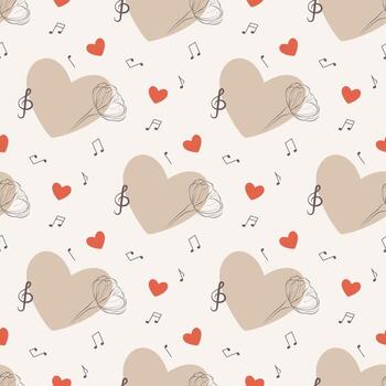 romántico patrón sin costuras vector