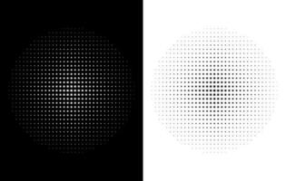 Circle halftone free, Monocromy Star halftone effect vector free, Abstract dotted circles