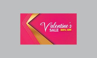 Valentines day sale background vector
