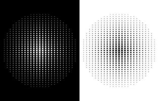 Circle halftone free, Monocromy Star halftone effect vector free, Abstract dotted circles