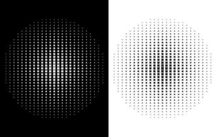 Circle halftone free, Monocromy Star halftone effect vector free, Abstract dotted circles