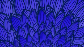 Decorative abstract figured vector texture with lines and doodles on blue background