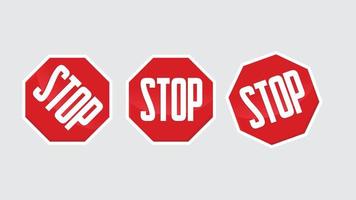 The icon says Stop with a red color and a white vector