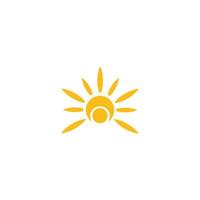 sun ilustration logo vector