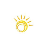 sun ilustration logo vector