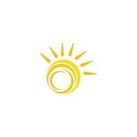 sun ilustration logo vector