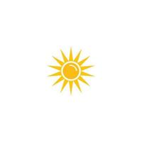 logotipo de ilustración de sol vector