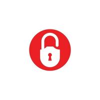 padlock logo icon vector