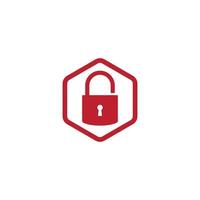 padlock logo icon vector