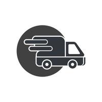 fast delivery logo ico vector