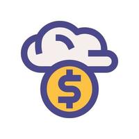 cloud icon for your website, mobile, presentation, and logo design. vector