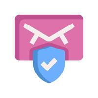 email protection icon for your website, mobile, presentation, and logo design. vector