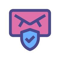 email protection icon for your website, mobile, presentation, and logo design. vector