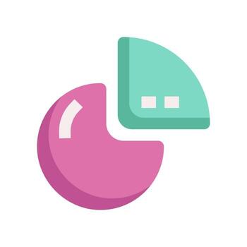 icono de gráfico circular para su sitio web, móvil, presentación y diseño de logotipo. vector