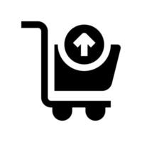 icono de carrito de compras para su sitio web, móvil, presentación y diseño de logotipo. vector