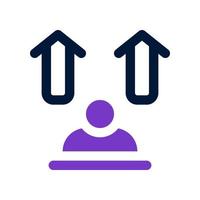 personal growth icon for your website, mobile, presentation, and logo design. vector